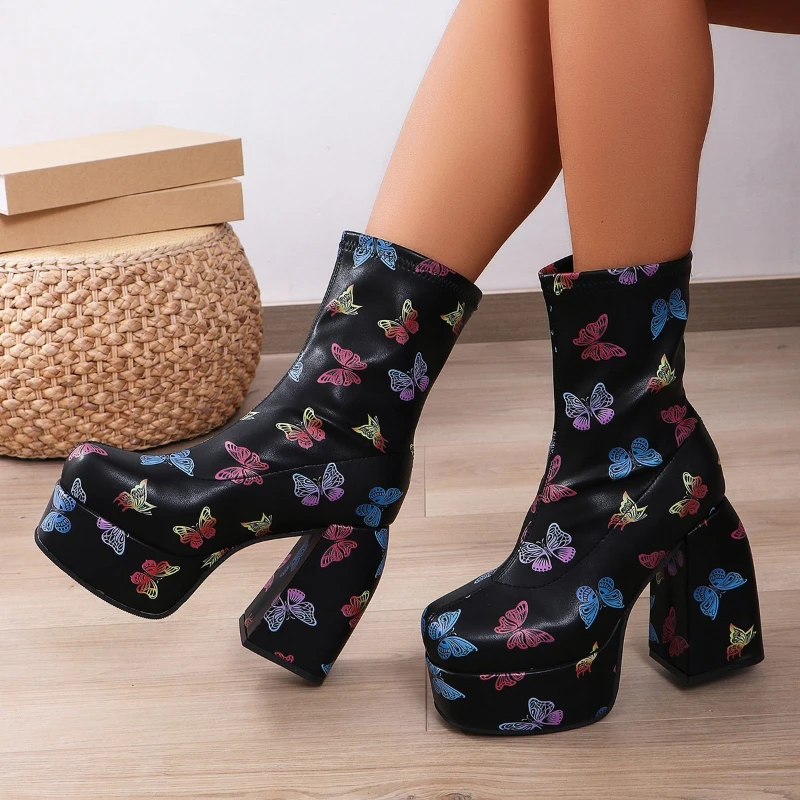 

Summer Boots Women Shoes Sexy Thigh High Heels High Sexy Zipper Boots-Women Shoes Over-the-Knee White 2025 Rubber Autumn Ladies