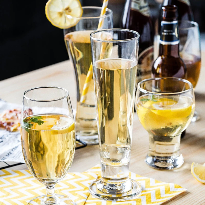 Copa De Vino De lujo De estilo nórdico, vasos De champán De cristal, Copas De cerveza, vajilla De bar