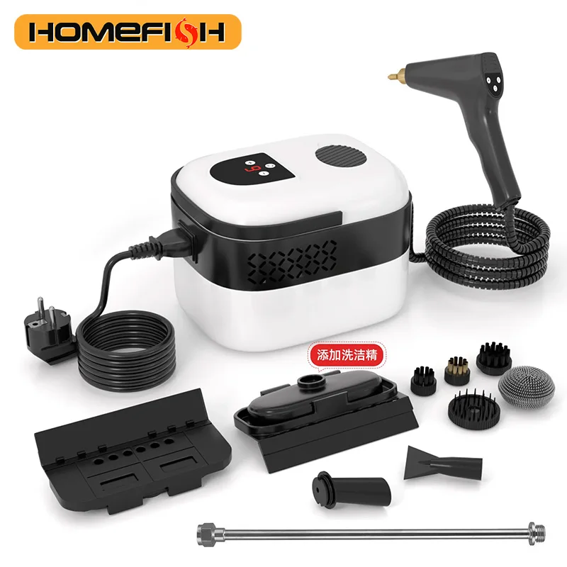2500W Handheld Steam Cleaner, High Temperature Steam Cleaning Machine, Portable Jet Cleaning Device for Home,Kitchen,Hood andCar