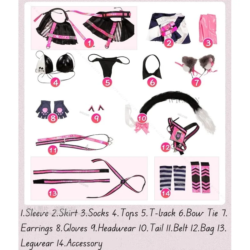 أنيمي لعبة آلهة النصر: نيكي نيرو زي الملابس الموحدة تأثيري أداء المعركة فستان مثير امرأة ؛ 3 ، d'6.r ؛ 8'w ،