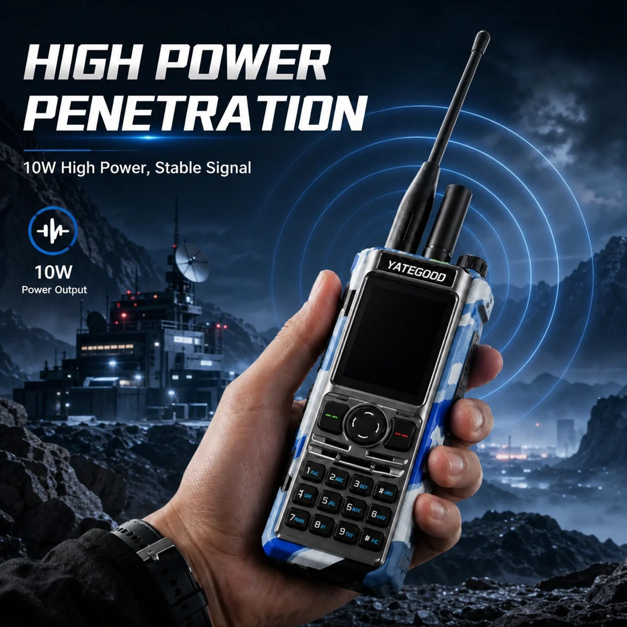 YATEGOOD G5800 Walkie Talkie No Distance Limit Intercom Long Standby Portable More than 5000KM 4G