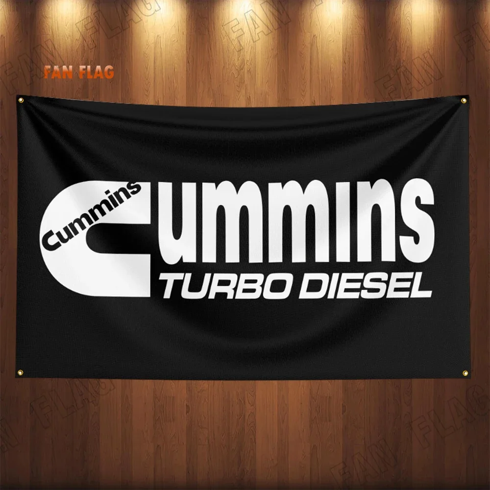 3x5Ft Cunmminss Auto Parts Flag Car Truck Engine Parts Accessories Banner Garage Outdoor Decoration Tapestry Poster  Racing