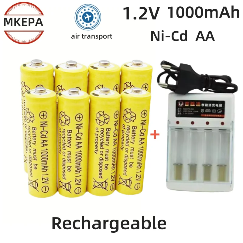 100% Original 1.2V AA1000mAh Rechargeable Alkaline Battery NI-MH 1.5 V Battery for Clocks Mice Computers Toys So On