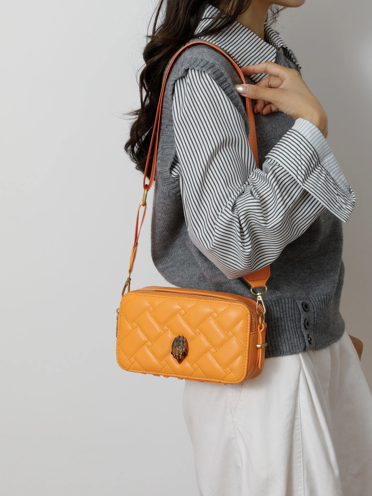 ZBBV Luxury Style Women's Crossbody Bag Casual Diagonal Pattern  Square Bag Versatile Single Shoulder Bag for Daily Use