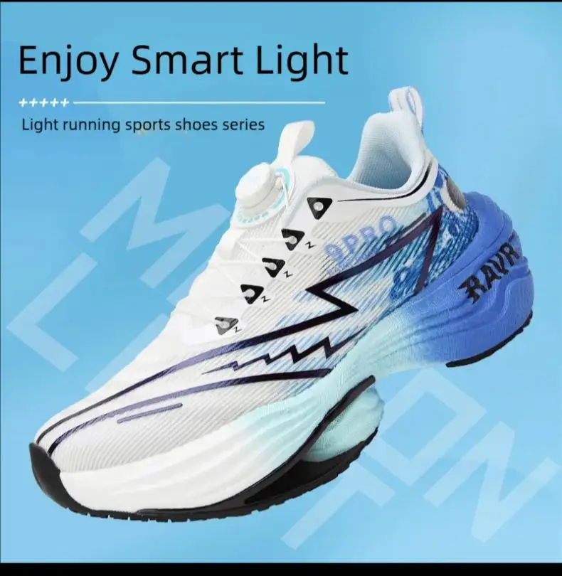 

New Men's Carbon Plate Sneakers Outdoor Soft Sole Mesh Sports Shoes Running Shoes Light Anti-Slip Casual Couple Tennis Shoes