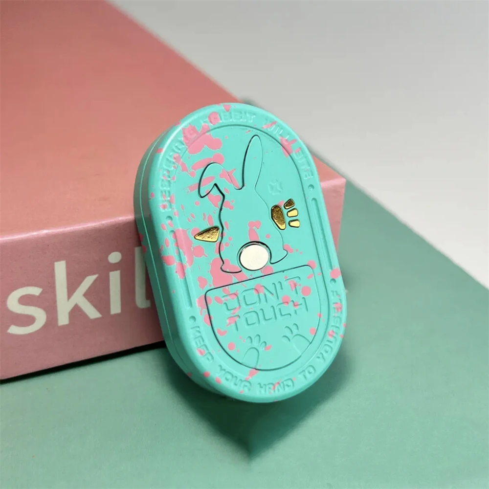 Keramische Chagrijnig Konijn Fidget Slider EDC Fidget Spinner Metalen Anti Stress Speelgoed ADHD Angst Relief Zintuiglijke Focus Fidgeting Speelgoed