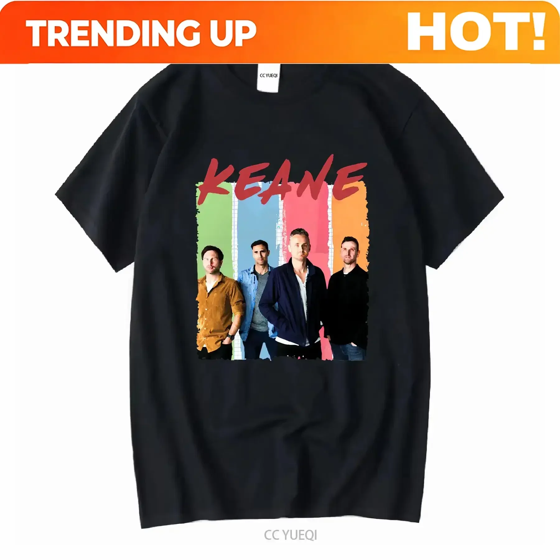 Customization Shirt Keane Band Classic Essential T Shirt Long Or Short Sleeves Vintage Washed Graphic Versatile Top For Everyday