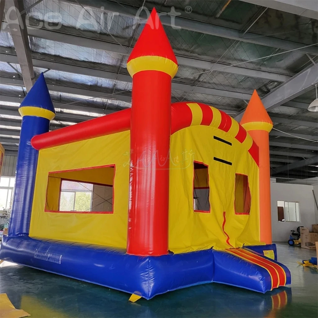 Casa Bouncy inflável comercial para crianças, material do PVC, castelo saltando exterior