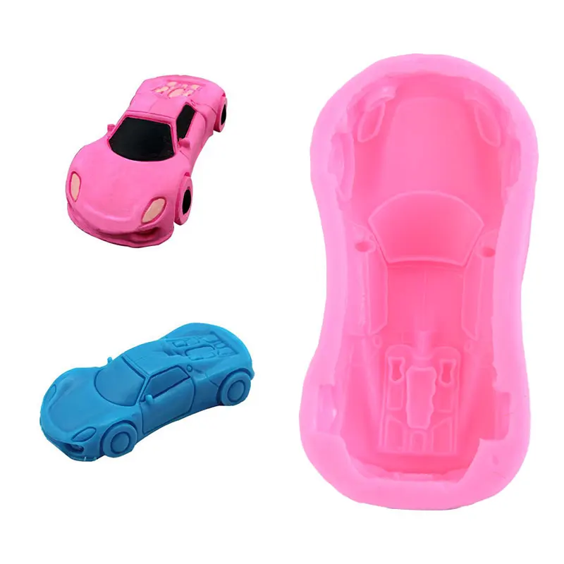 

3D Sports Car Silicone Fondant Cake Mold Jelly Chocolate Decoration Baking Tool