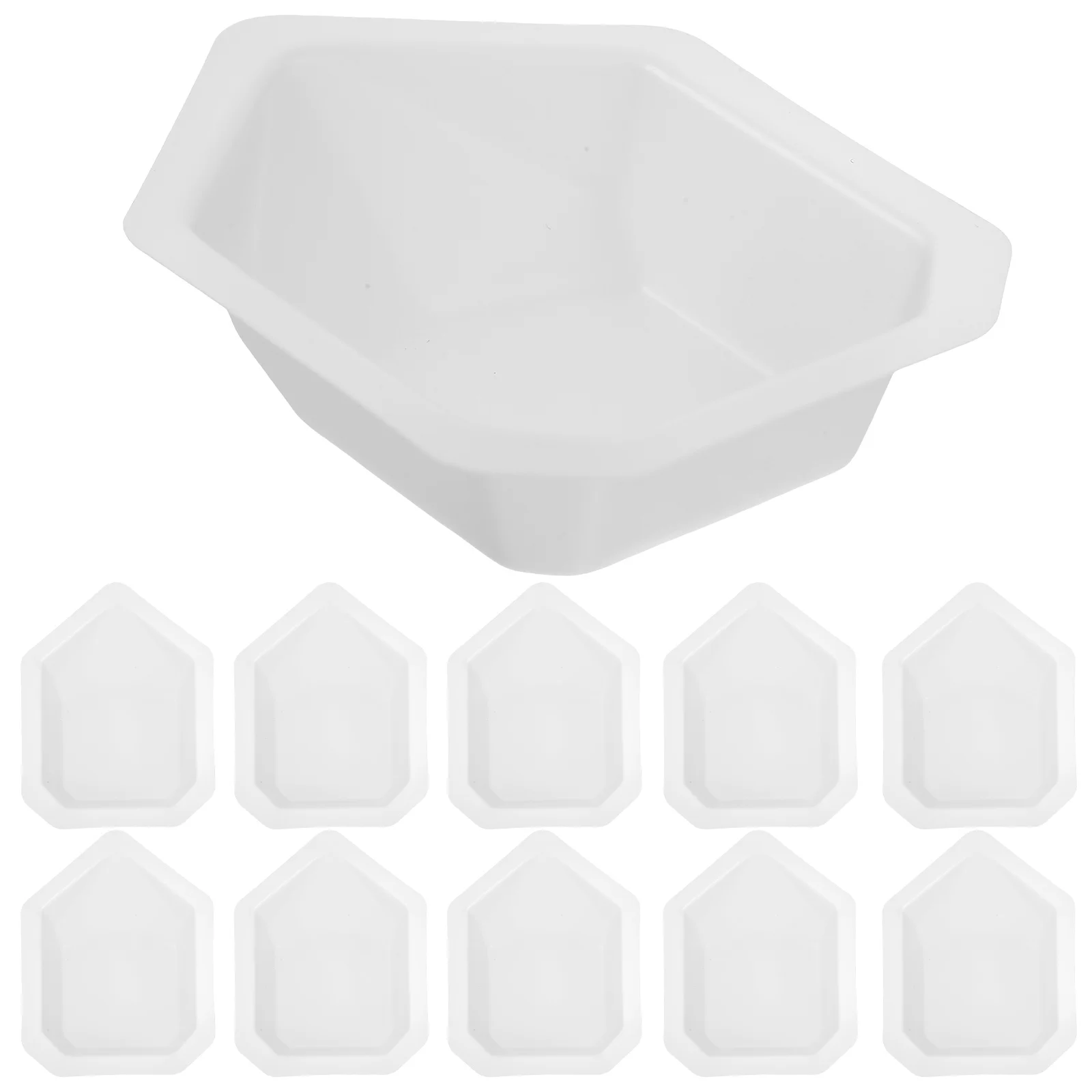 

20 Pcs Weighing Dish Pans Boats for Powder Plate Tray Reusable Plastic Dishes Laboratory