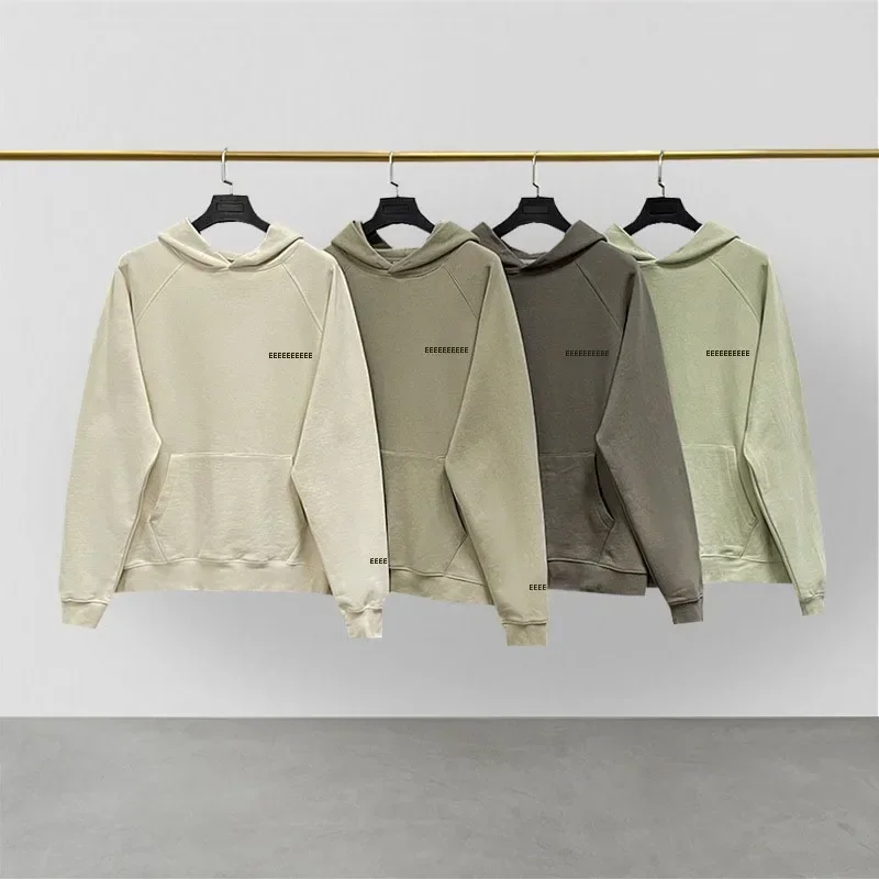 

Classic Brand Season 8 Men's Hoodie Luxury Design Chest Reflective Letter Hoodie Trendy Couple High Street Loose Cotton Hoodie