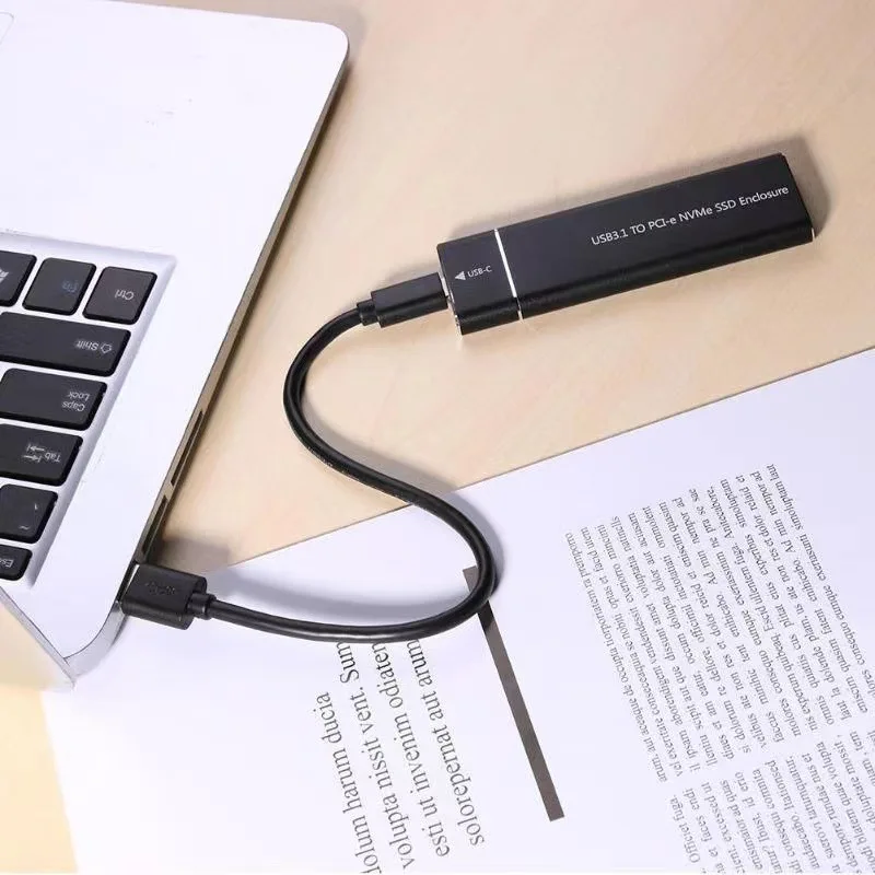 Type-C USB3.1 M2 Gen2 SSD External Hard Drive Enclosure Supports NGFF/NVME