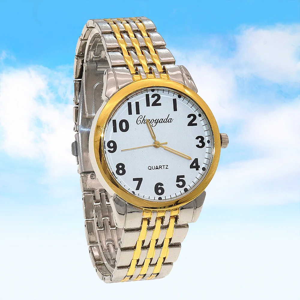 Fashion Stainless Steel Quartz Watch for Lovers - Simple Design Men And Women Couple Watch