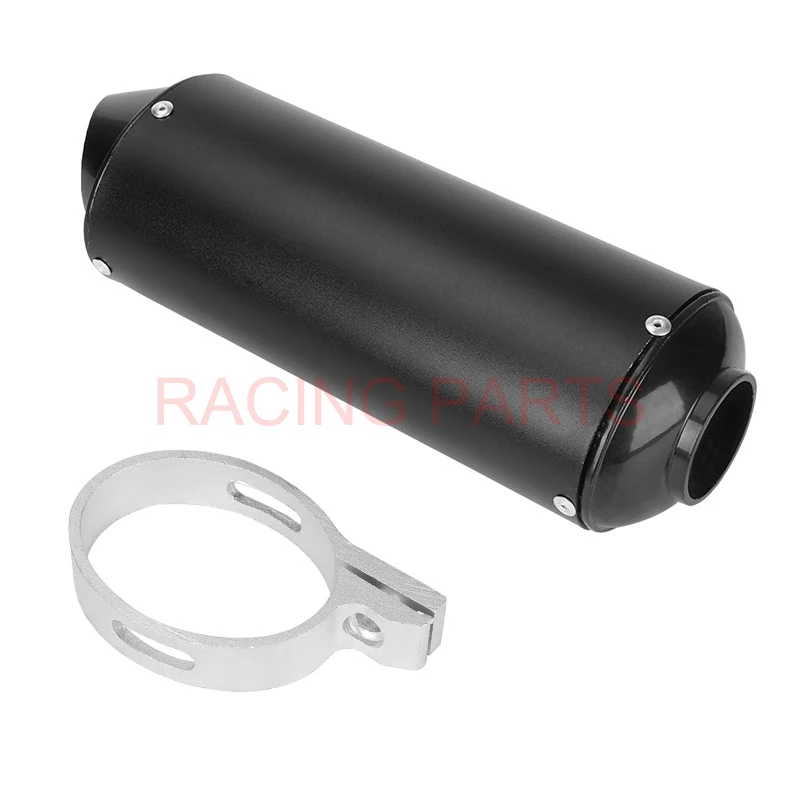 38mm 32mm 28mm Motorcycle Exhaust Muffler Tip Pipe for 125 150 160cc Dirt Pit Bike ATV black Grey Kayo BSE