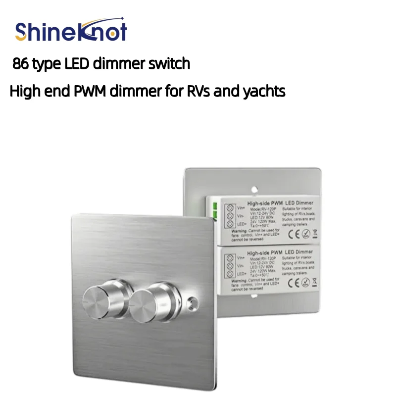 Shineknot Led Dimmer Switch Is Suitable Dimmer 12-24v Lamps In Rv Campers Trailers Vans Trucks Cars Entertainment Vehicles Ships