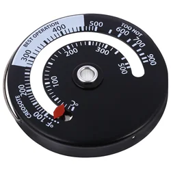 Oven Thermometer Temperature for Gas Stoves Chimney Pipe Gauge Flue Log Burner Wood Magnetic Fire