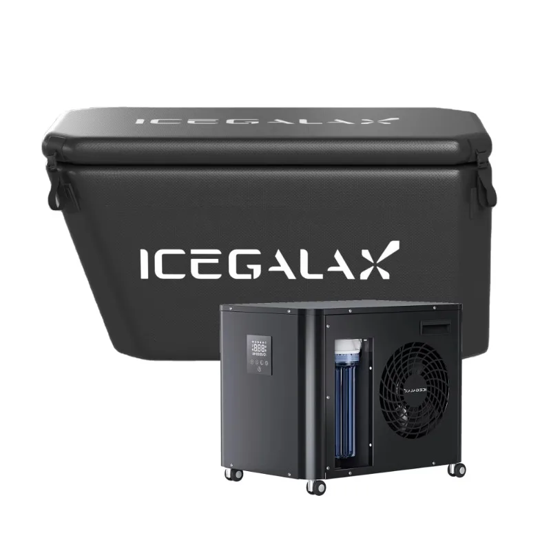 ICEGALAX رياضي اللياقة البدنية الانتعاش دورة الأوزون استخدام مبرد يغرق البارد المبرد بالماء مع مرشح HP ضاغط مبرد حمام الجليد