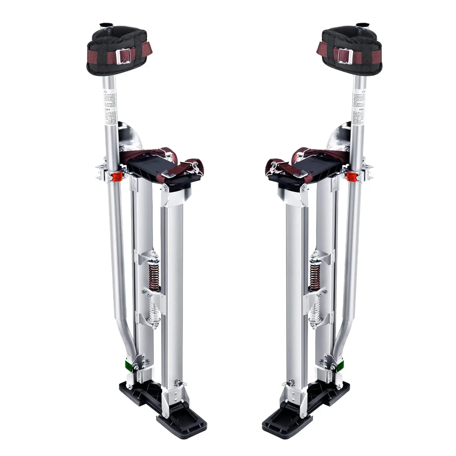 

Adjustable Aluminum Drywall Stilts 24-40 Inch with Knee Pads Non-Slip Work Platform for Painting