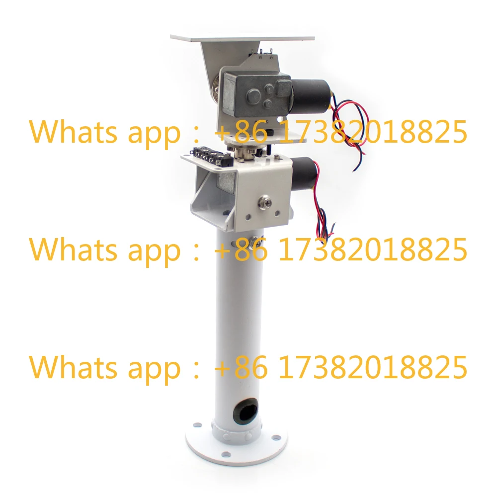 DIY DC Dual Axis Pan Tilt Solar Tracking and Monitoring Robot Heavy Load High Torque All Metal X Axis Y Axis Worm Gear Motor