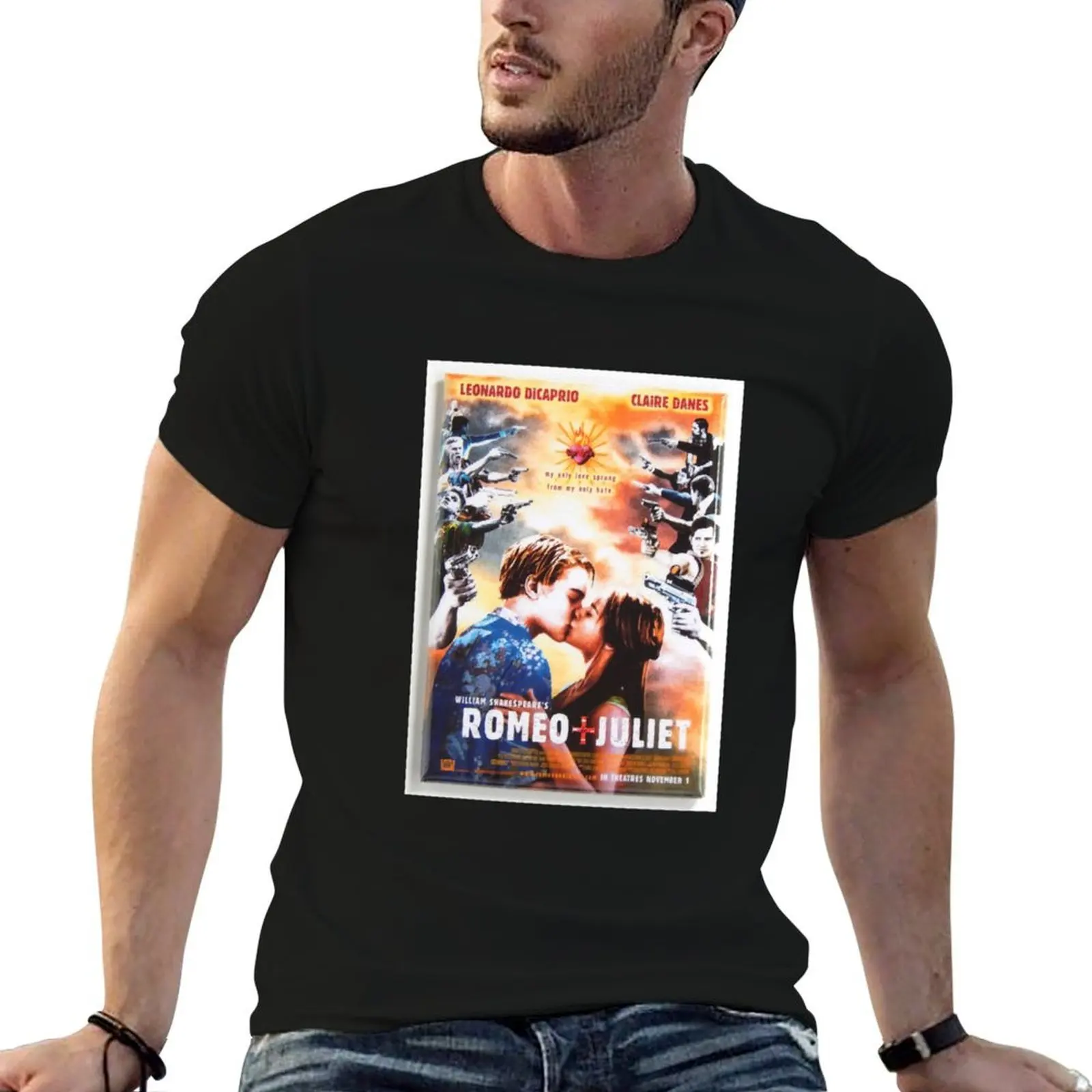 

Retro Vintage Romeo And Juliet Baz Luhrmannfans Gift For Everyone T-Shirt man t shirts high quality luxury brand T-Shirt