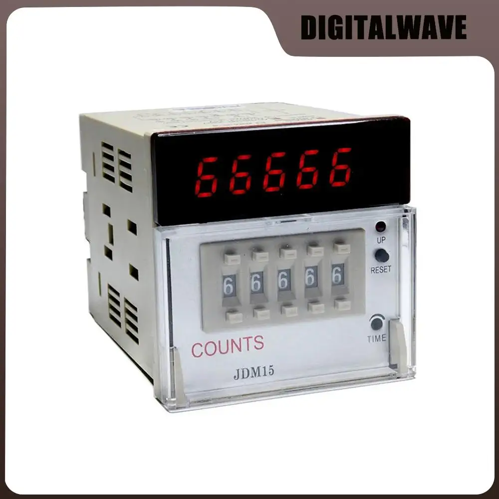 

Digital Display Counter COUNTS JDM15 Five Digit Addition and Subtraction Counter Reversible