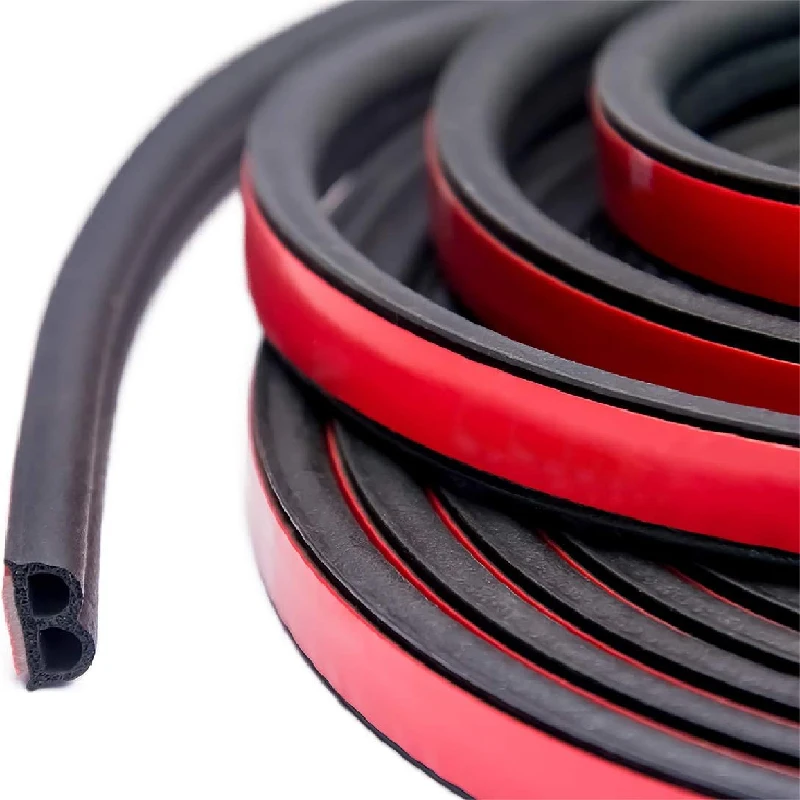 Car soundproof rubber door seal car door seal sticker self-adhesive seal weather strip