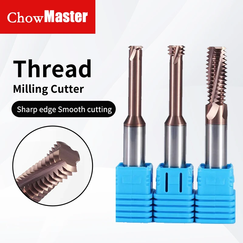 1 Tooth Thread Milling Cutter Tungsten Carbide Steel CNC Machining Aluminum 60 Degree M1.2 M1.6 M2 M2.5 M3 M4 M5 M6 M8