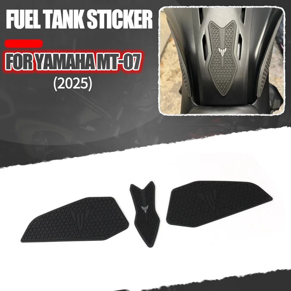 

New For MT 07 MT-07 mt07 2025 Motorcycle Tank Pad Protector Sticker Decal Gas Knee Grip MT07 mt 07