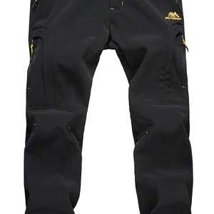 الرجال للماء المشي لمسافات طويلة السراويل التزلج على الجليد السراويل softshell اصطف في الهواء الطلق الثلج التزلج الشتاء أفضل 10 ملابس ثلجية رخيصة مبيعا - رقم 6