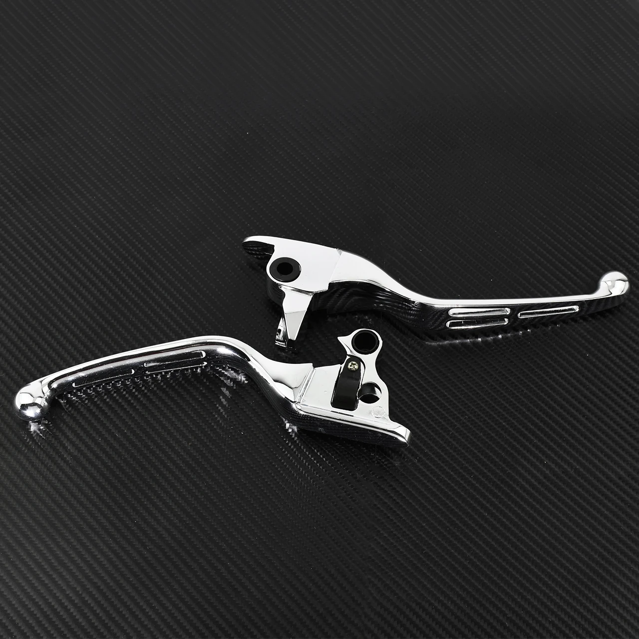 Motorbike Chrome Brake Clutch Lever Set for Harley Touring 08-13 Street Glide FLHT FLHX FLTR Road King 2008-2015 2016