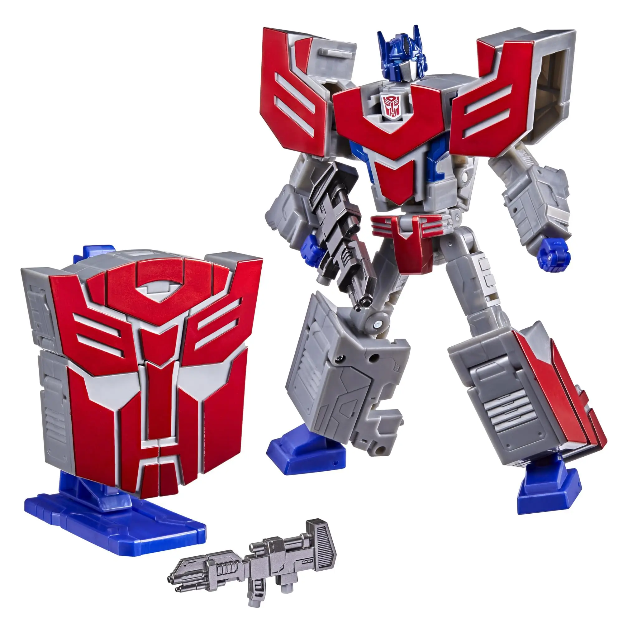 

Hasbro Transformers Icons Optimus Prime 6.75-Inch Voyager Class Action Figure Converts to Autobot Logo Symbol, Robot Toys G3492