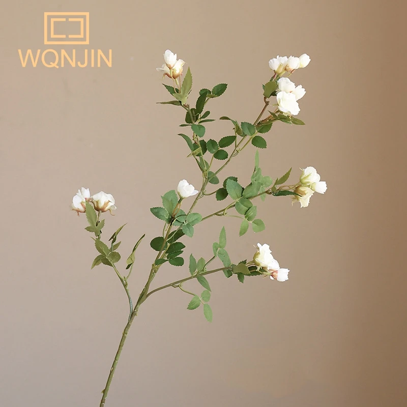 Wqnjin neue schöne kleine Rosen künstliche Seide Blume Hochzeit DIY Sammelalbum Flores künstliche Herbst haus Dekor – Detail 11