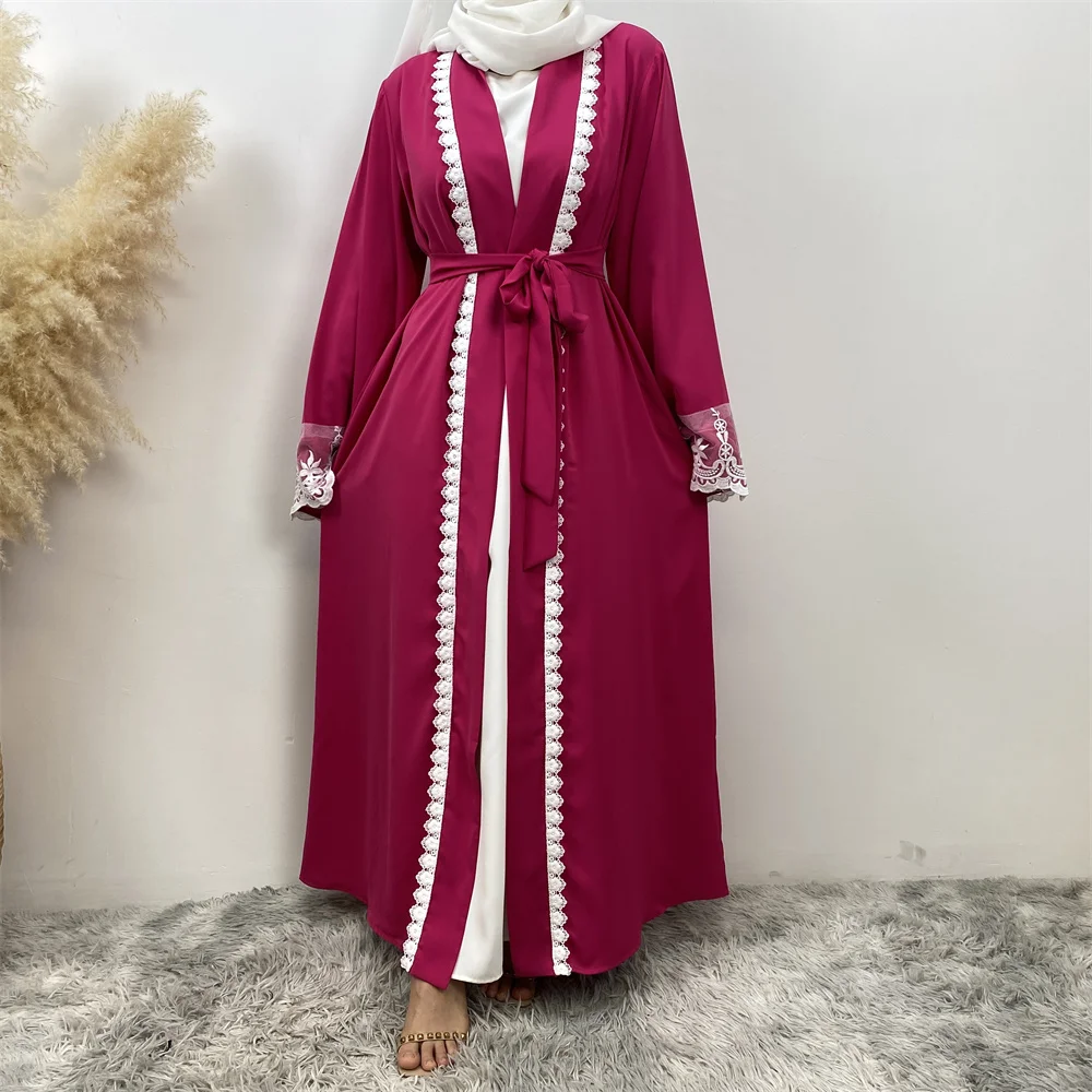 Moderate Muslim new fashion women\'s dress Turkey Middle East Cardigan robe Islamic slim embroidered women\'s robe dress