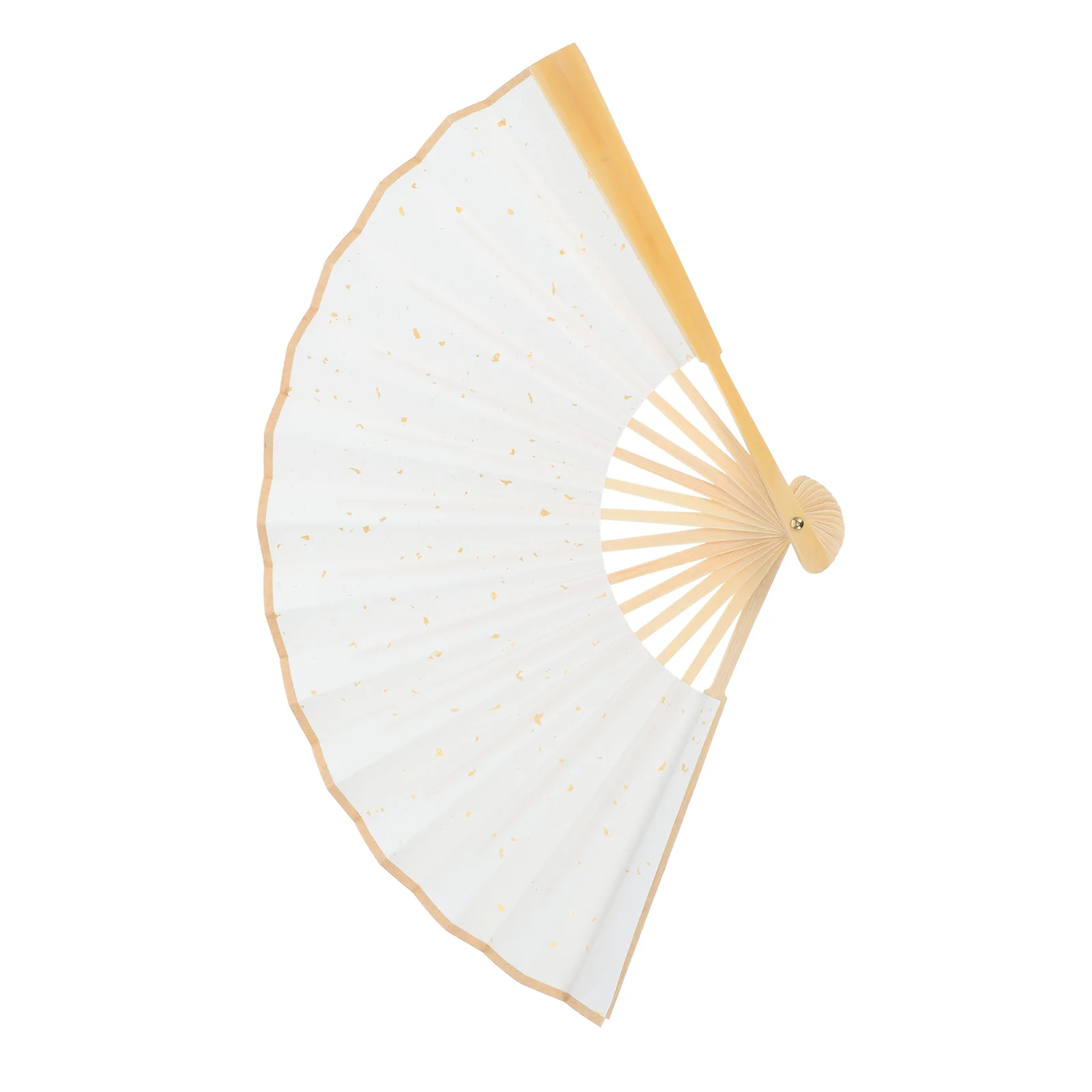 

Rice Paper Folding Fan Craft Blank DIY Hand-held Chinese Fans Foldable Dance Ancient Style Education Children Painting Hand