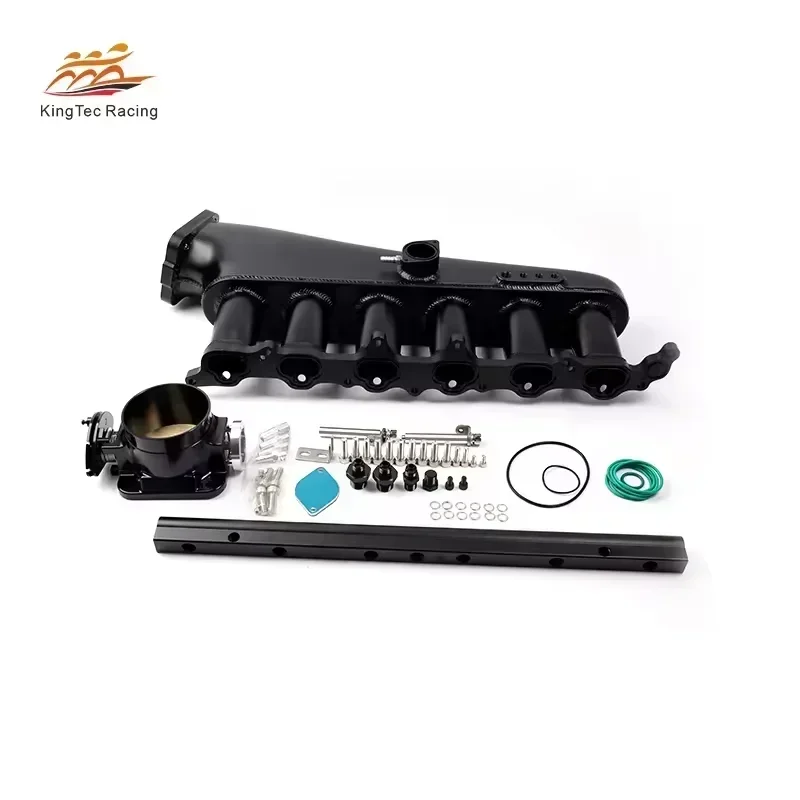 2025 Hot Sell Cold Air Billet Stock Intake Plenum Inlet Manifold 6 Port Injections for Toyota 2jz Intake Pleunm