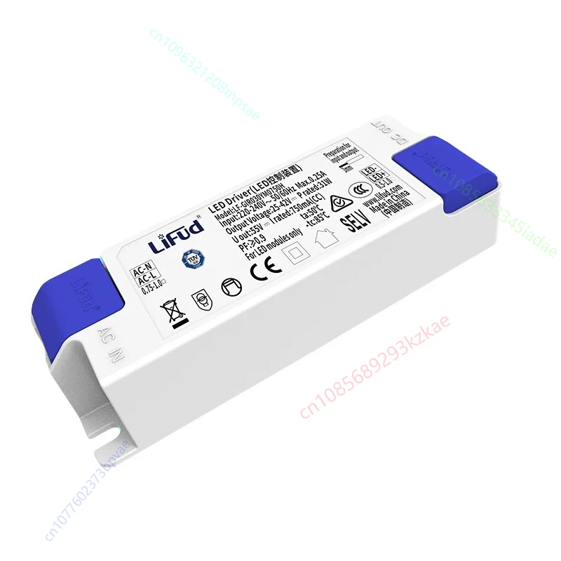 

Светодиодный драйвер Lifud 25-42 В 30 Вт 600 мА 650 мА 700 мА 750 мА LF-GIR030YM Трансформатор источника питания для светодиодов AC220-240 В Драйвер светодиодного светильника для внутреннего освещения