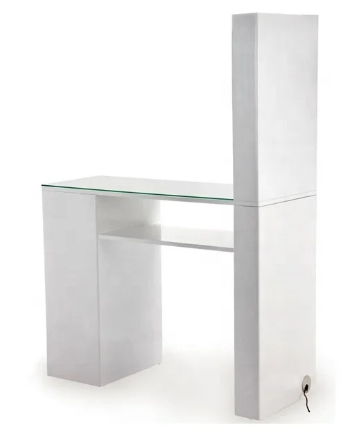 طاولة أظافر أنيقة لفن الأظافر مع رف تلميع