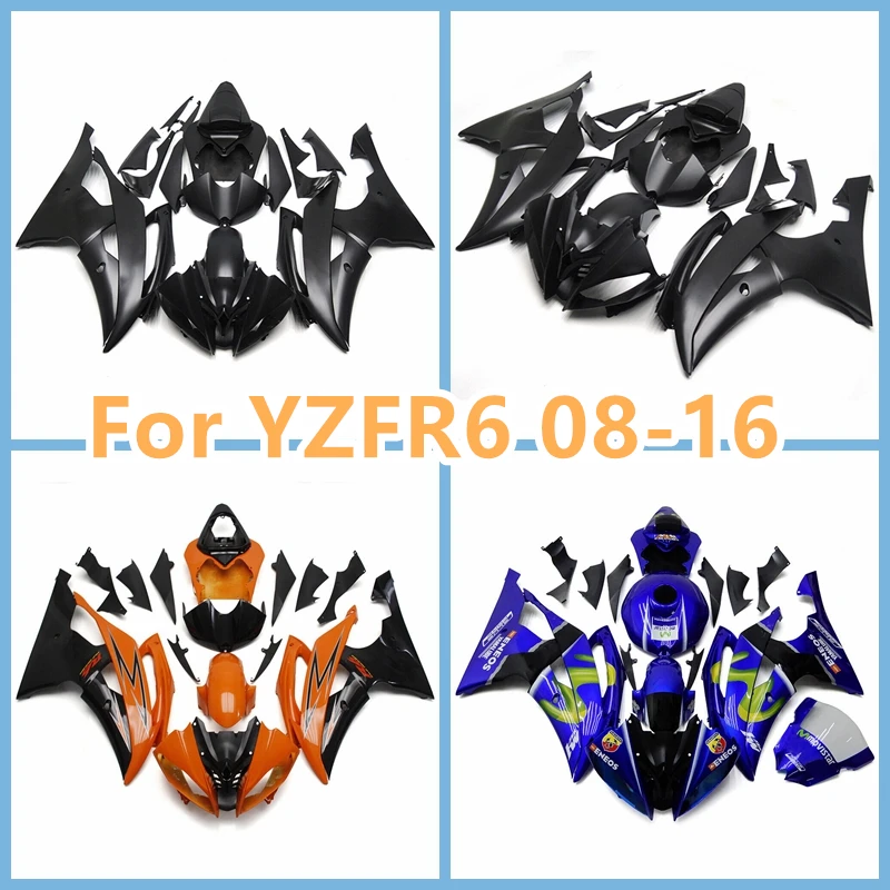 Painted Fairing Kit For YAMAHA 2008 2009 2010 2011 YZFR6 2012 2013 2014 1015 2016 YZF R6 08-16 Sportbike Injection Hulls