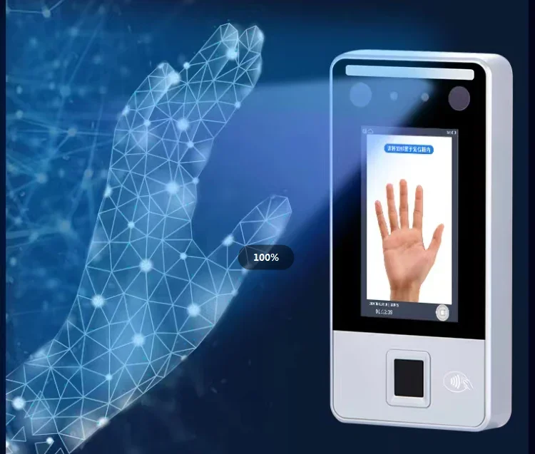 Nuova identificazione Palmprint Controllo accessi biometrico Fabbrica Palm Card Password Riconoscimento facciale Controller di accesso