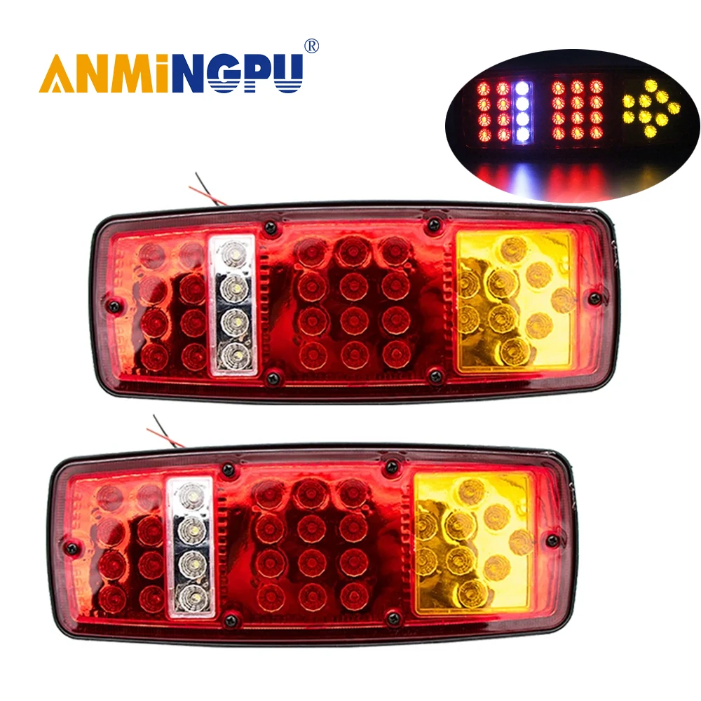 

Car Light Assembly Tail Light Rear Lamps Waterproof Brake Stop Reverse Lamp For Trailer Truck Car Caravan Light 12V 24V