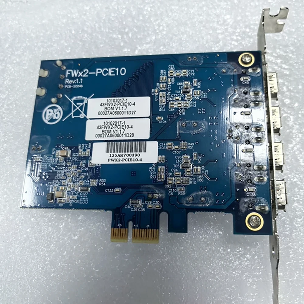 IOIFWX2-PCIE10 REV1.1 1394A 카드 FWX2-PCIE10-4 획득 카드