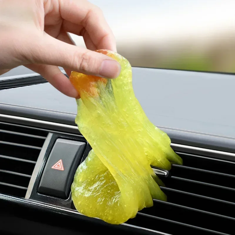 1/2pcs Magic Car Cleaning Pad - Glue Powder Cleaner Dust Remover Gel for Home Computer Keyboard & Car Cleaning Tool