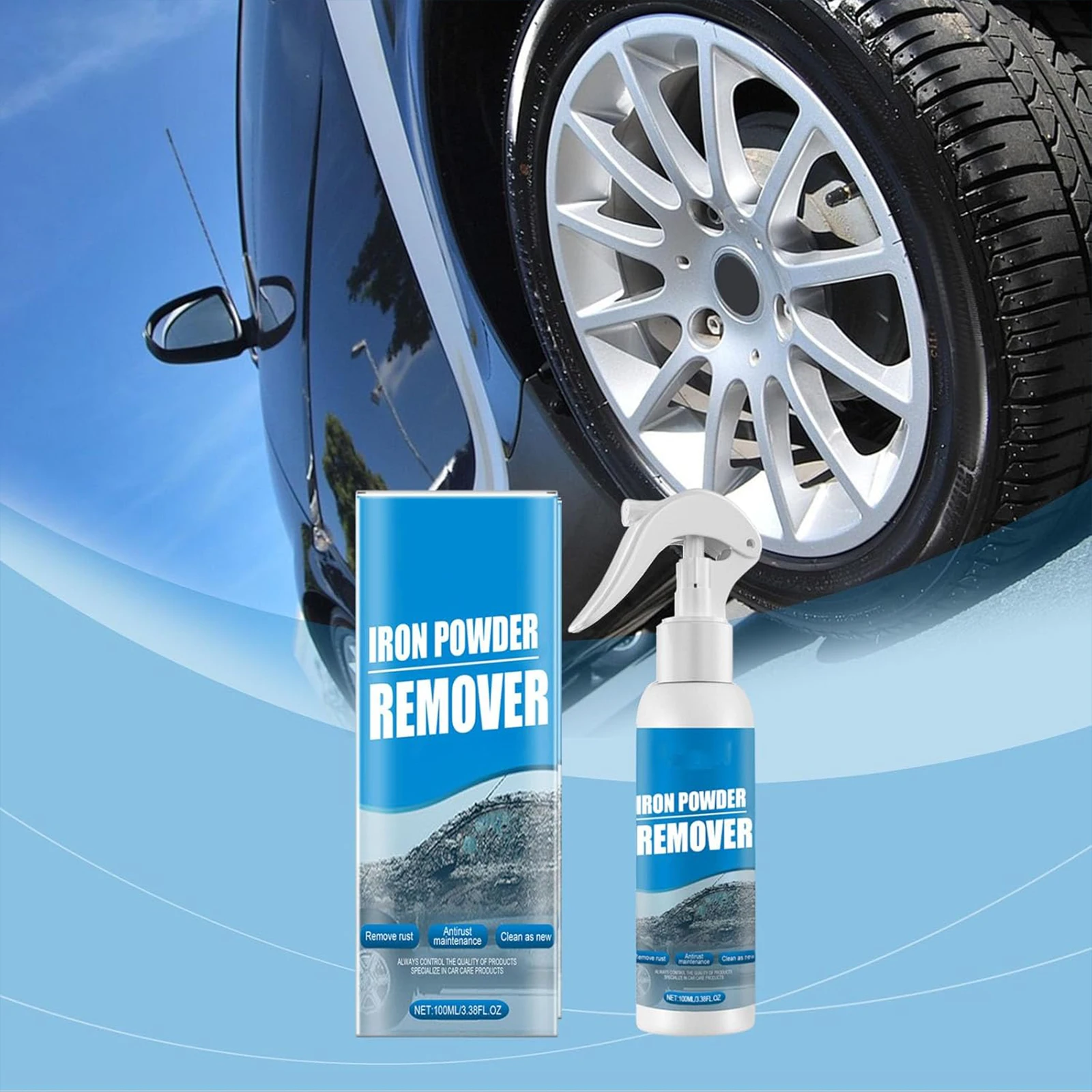 100 Ml Automotive Rust Remover Spray Fast-Acting Removedor Oxidation Spray for Cleaning Metal Hardware Nuts Bolts Cars Use