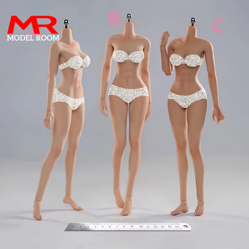 

VERYCOOL VCD-01 VCD-02 1/6 Female Seamless Makeup Body 12'' Medium Chest Action Figure Pink White Regular Wheat Silicone Body