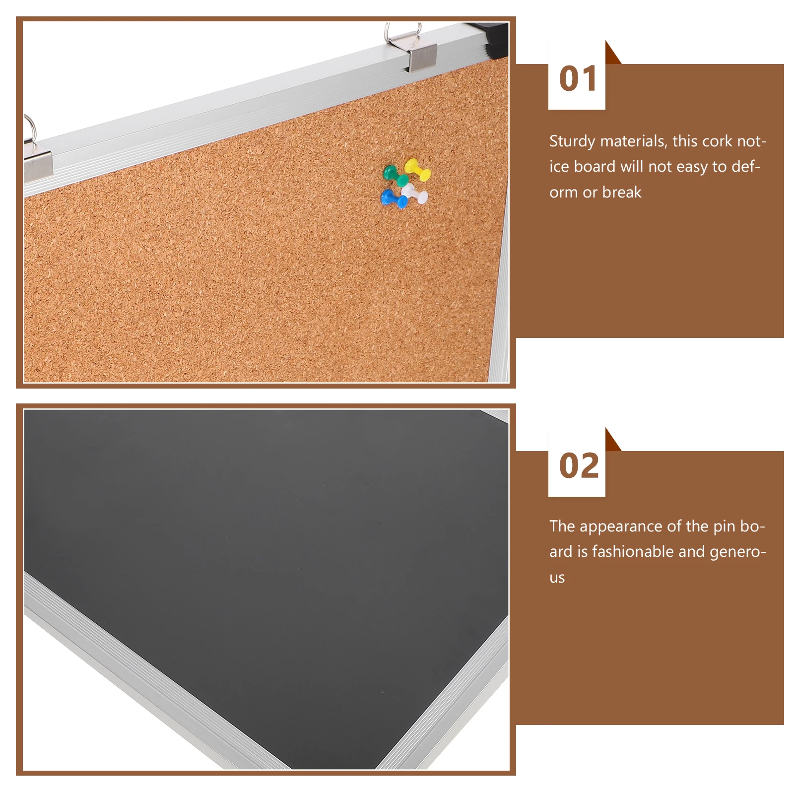 

Message Small Wall-mounted Nail Board Corkboard for Office Board/Photo Bulletin