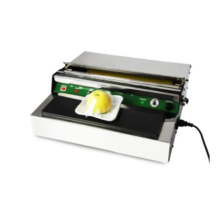 Commercial Electric Plastic Stretch Film Packaging Machine vegetable cling film tray wrapping machine