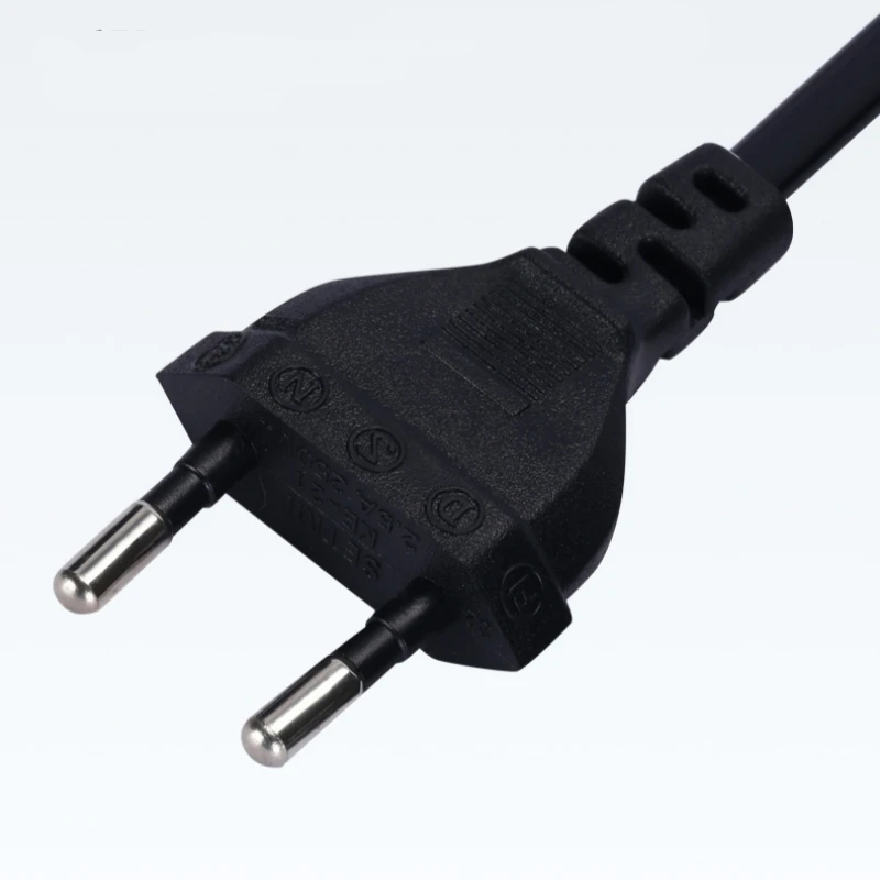 Cabo de alimentação da ue, cabo de extensão de 2 pinos c7 figura 8 euro cabo de alimentação para samsung lg sony tv monitor fonte de alimentação ps3 xbox carregador
