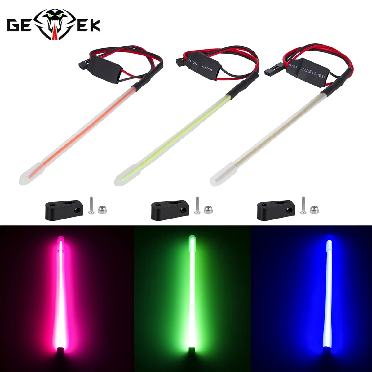 LED Tail Lights Night Spotlight Ambient Light for 1/10 1/8 RC Car Axial SCX10 Traxxas TRX4 D90 Decorate Accessories DIY