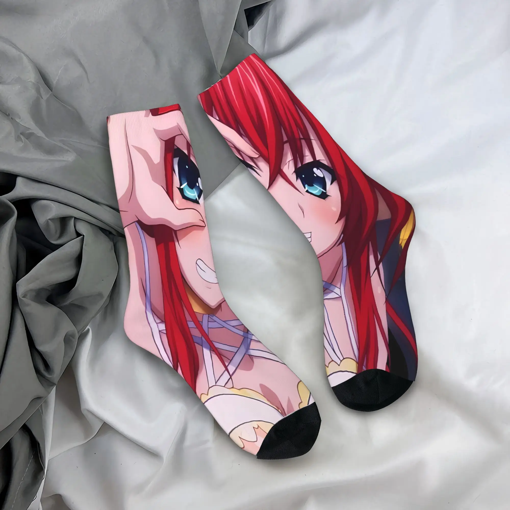 

Rias Grimory High School DxD аниме чулки повседневные носки мужские удобные носки осенние нескользящие носки для бега на заказ подарок