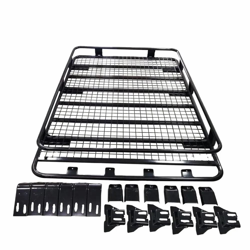High Quality Aluminum Universal Car Roof Rack Cargo Basket with Cross Bars for Toyota Tucson Pickup-Convenient Transportation